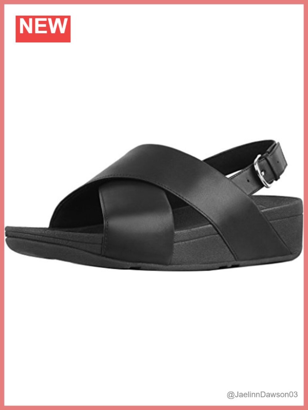 Womens Wedge Sandals Leather Open Toe Slip On Adjustable Strap Low Heel